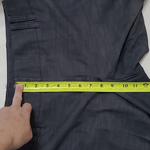 LOFT Charcoal Greyish Blue colored "Julie" Trousers with a sleek design size 8 - Picture 10 of 11
